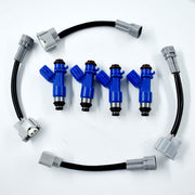 DURAFORCE Fuel Injectors w/ Adapters 4 pcs For 1997-2001 Honda Civic Acura Integra