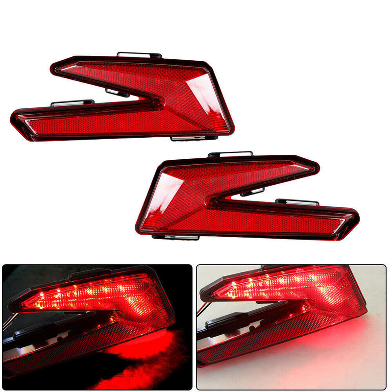 DURAFORCE Left Right Red LED Brake Tail Lights For 2017-2021 Can-Am Maverick X3 Max R 4x4