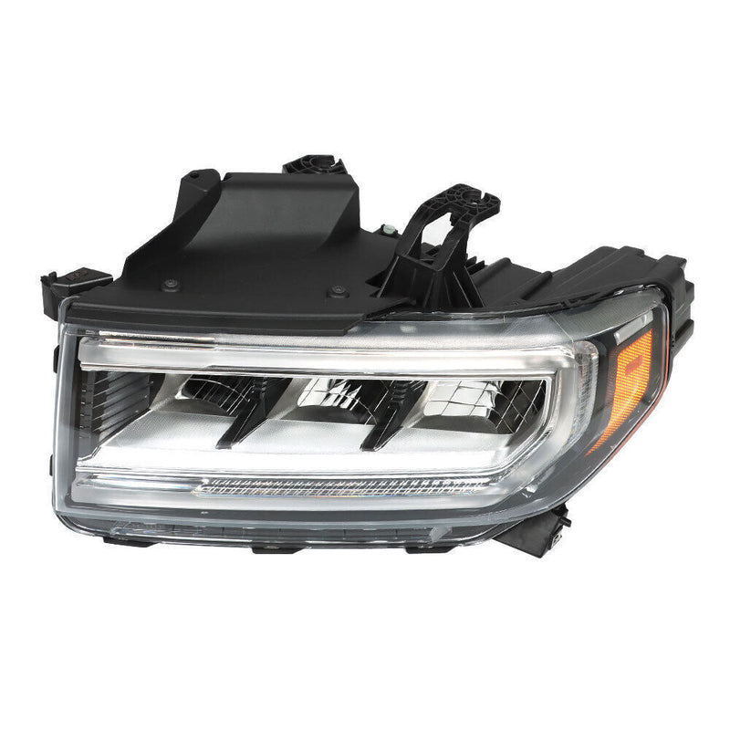 DURAFORCE Left+Right Headlight For 2020-23 GMC Acadia SL/SLE Full LED Chrome Clear