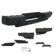 DURAFORCE Black Steel Rear Bumper For 2004-2007 Chevrolet Colorado GMC Canyon