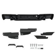 DURAFORCE Black Steel Rear Bumper For 2004-2007 Chevrolet Colorado GMC Canyon