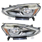 DURAFORCE Left+Right Headlights For 2016-2018 Nissan Sentra Halogen Type Projector