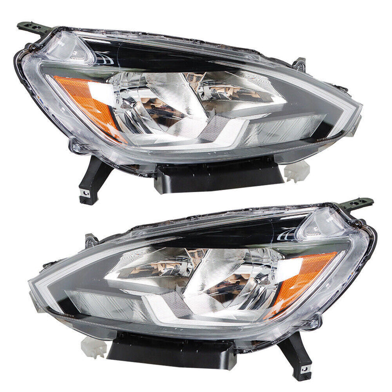DURAFORCE Left+Right Headlights For 2016-2018 Nissan Sentra Halogen Type Projector