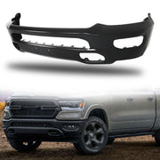 DURAFORCE Primered Steel Front Bumper Replacement For 2019-2023 Dodge RAM 1500 Blk
