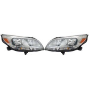 DURAFORCE Left+Right Headlight For 13-15 Chevrolet Malibu LS 16 Limited LS Halogen