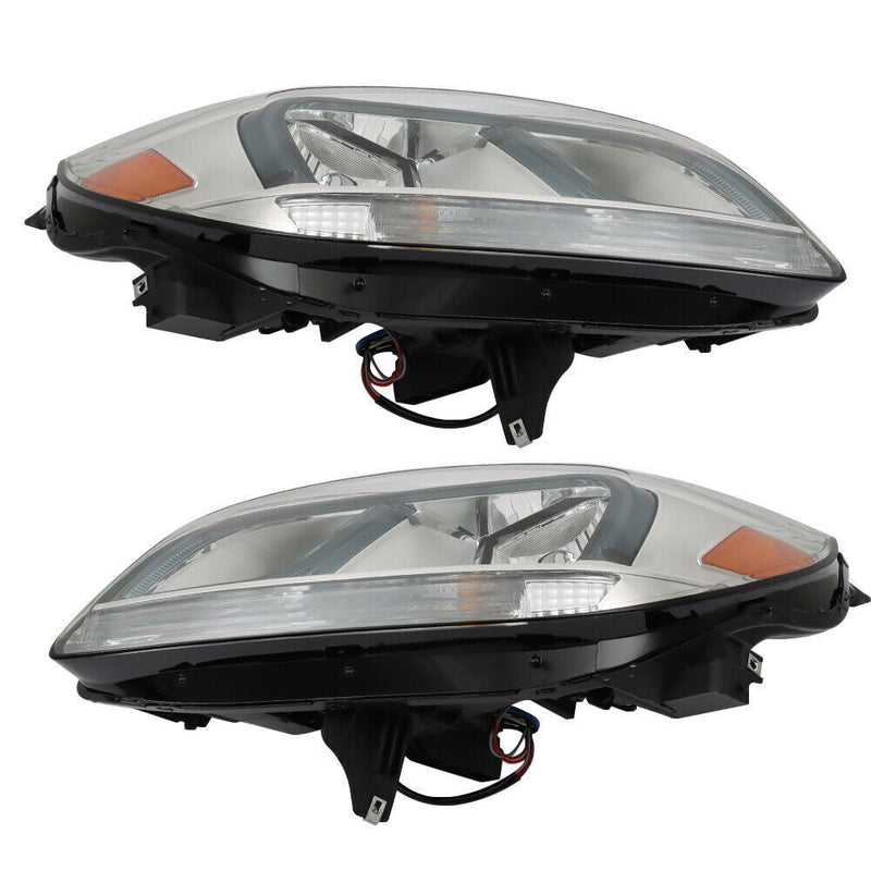 DURAFORCE Left+Right Headlight For 13-15 Chevrolet Malibu LS 16 Limited LS Halogen