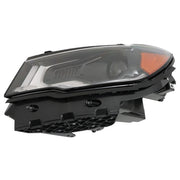 DURAFORCE Left Side Headlight For 2017-2021 Jeep Compass HID/Xenon Black LED DRL