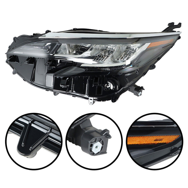 DURAFORCE Left Side Headlight For 2021-2022 Toyota Sienna LE XLE LED Factory Style