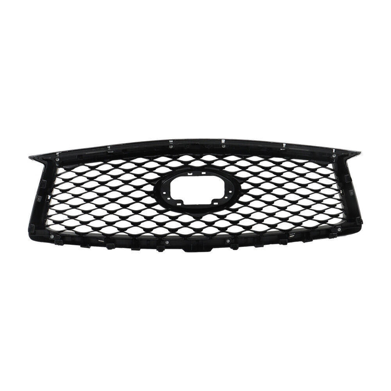 DURAFORCE Front Upper Grille For 2019-2023 Infiniti QX50 W/O Camera Option Plastic