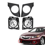 DURAFORCE Right+Left Front Bumper Fog Lights For Acura TSX 2009-2010 Driving Lamps