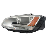 DURAFORCE Left Headlight For 2011-2018 Volkswagen Jetta Halogen Type Black Housing