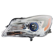 DURAFORCE Left Headlight For 2014-2017 Buick Regal Halogen Chrome Housing Clear
