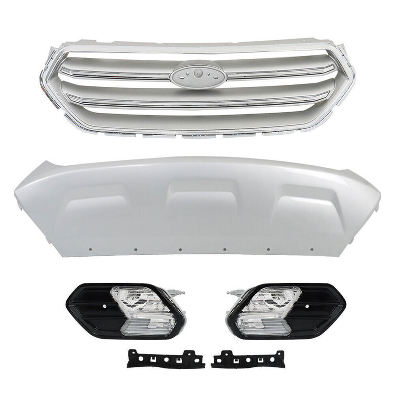 DURAFORCE Front Bumper Cover With Grills And Fog Lamps For Ford Escape 2017-2019
