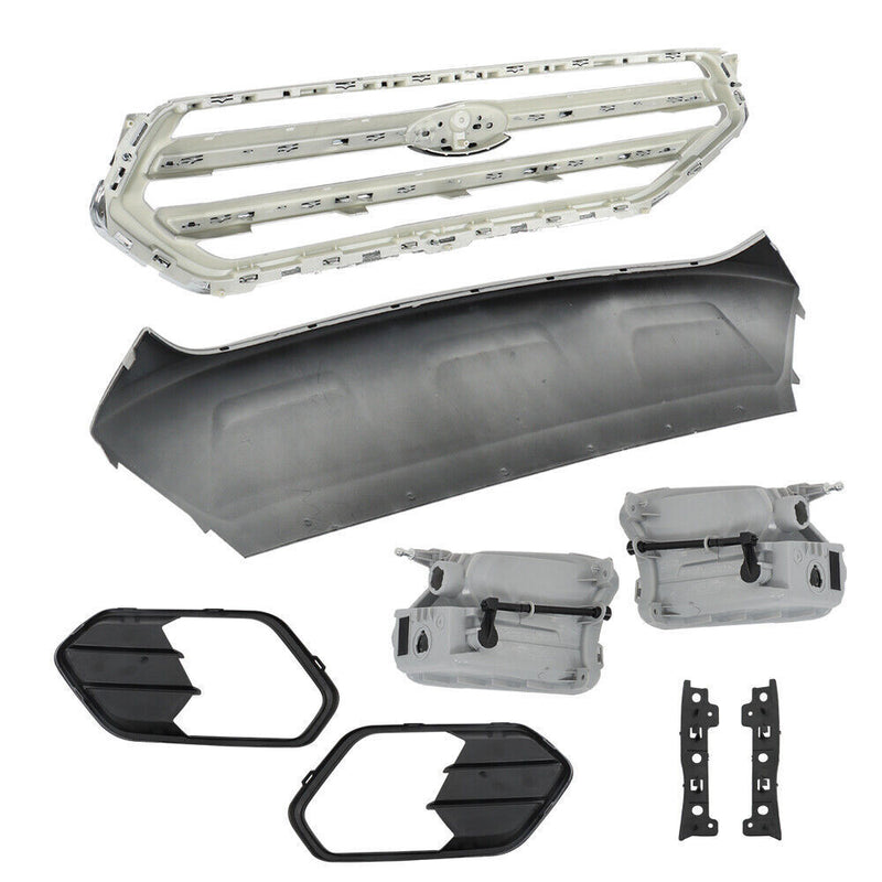 DURAFORCE Front Bumper Cover With Grills And Fog Lamps For Ford Escape 2017-2019