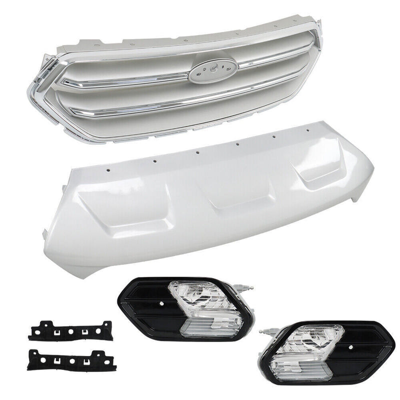 DURAFORCE Front Bumper Cover With Grills And Fog Lamps For Ford Escape 2017-2019