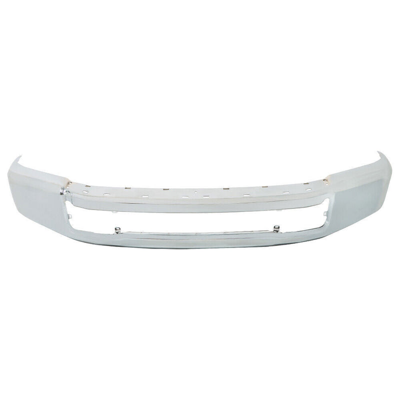 DURAFORCE Front Bumper Face Bar For 20-22 Ford F250 F350 Chrome W/o Fog Light Hole