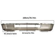 DURAFORCE Front Bumper Face Bar For 20-22 Ford F250 F350 Chrome W/o Fog Light Hole