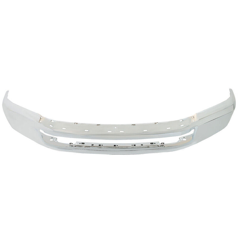 DURAFORCE Front Bumper Face Bar For 20-22 Ford F250 F350 Chrome W/o Fog Light Hole