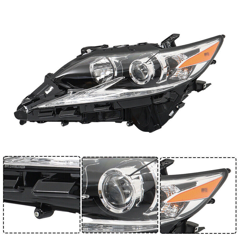 DURAFORCE Left Headlight For 2016-18 Lexus ES350 ES300H Halogen LED DRL Projector