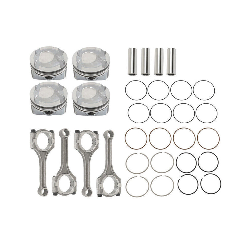 DURAFORCE For 2012-2016 Hyundai Kia Accent Rio 1.6L 4x Connecting Rod & Piston Kit