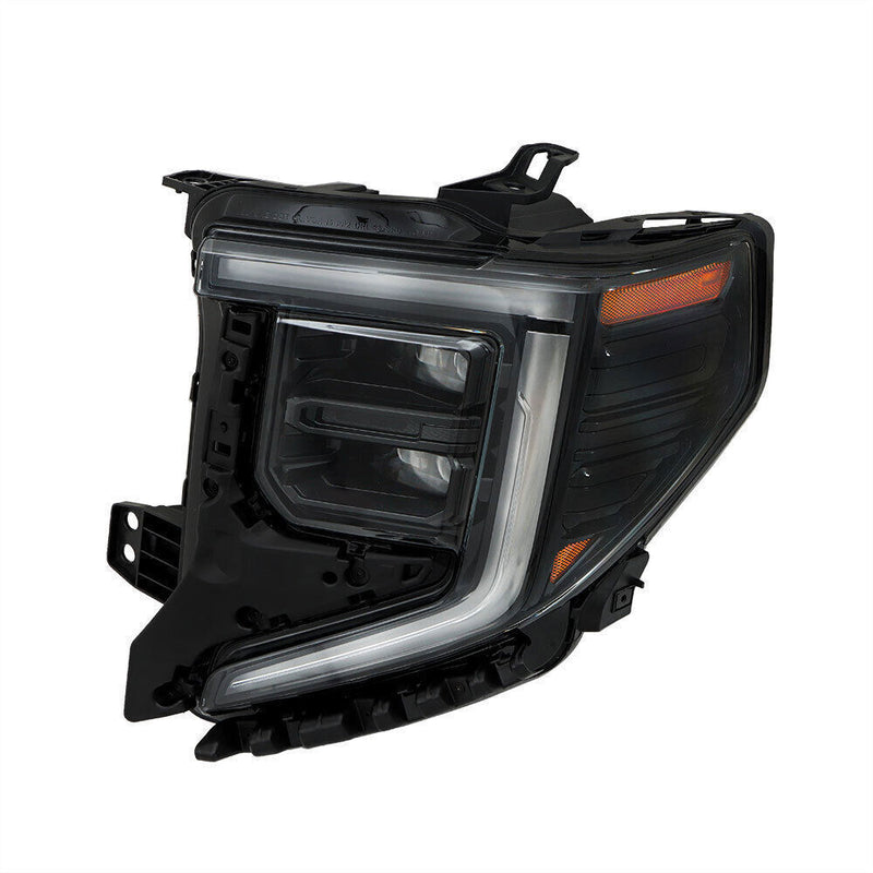 DURAFORCE Left Headlight For 2022-2024 GMC Sierra 1500 Elevation/Pro/SLE LED Black