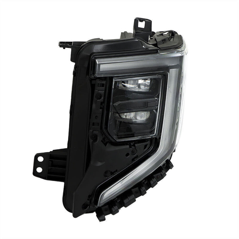 DURAFORCE Left Headlight For 2022-2024 GMC Sierra 1500 Elevation/Pro/SLE LED Black
