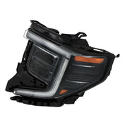 DURAFORCE Left Headlight For 2022-2024 GMC Sierra 1500 Elevation/Pro/SLE LED Black