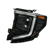 DURAFORCE Left Headlight For 2022-2024 GMC Sierra 1500 Elevation/Pro/SLE LED Black