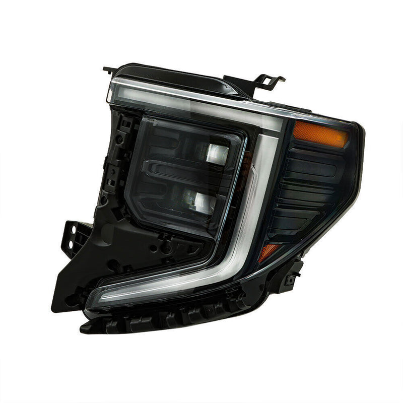 DURAFORCE Left Headlight For 2022-2024 GMC Sierra 1500 Elevation/Pro/SLE LED Black