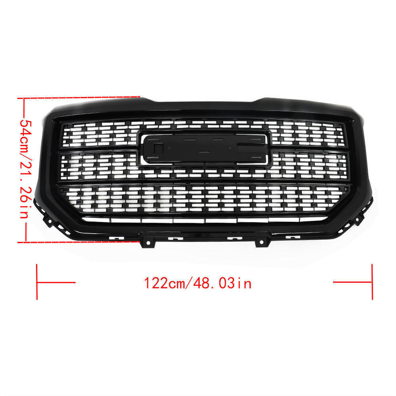 DURAFORCE Front Bumper Grille For 2016-2018 GMC Sierra 1500 Denali Style 84056783