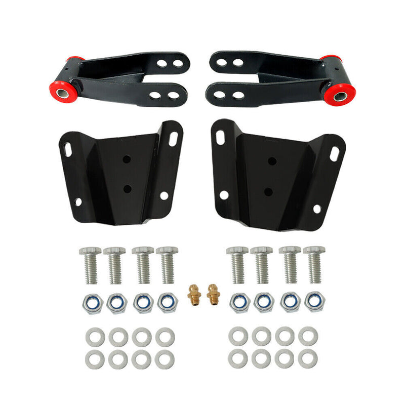 DURAFORCE 4inch Rear Drop Lowering Hanger Shackle Kit For 1965-1972 Ford F100 2WD