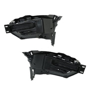 DURAFORCE Left+Right Side Fog Light Cover Trims For 2020-2022 Ford Explorer Black