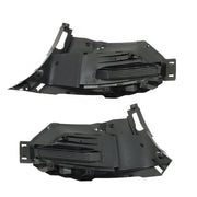 DURAFORCE Left+Right Side Fog Light Cover Trims For 2020-2022 Ford Explorer Black