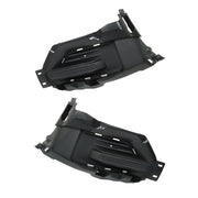 DURAFORCE Left+Right Side Fog Light Cover Trims For 2020-2022 Ford Explorer Black