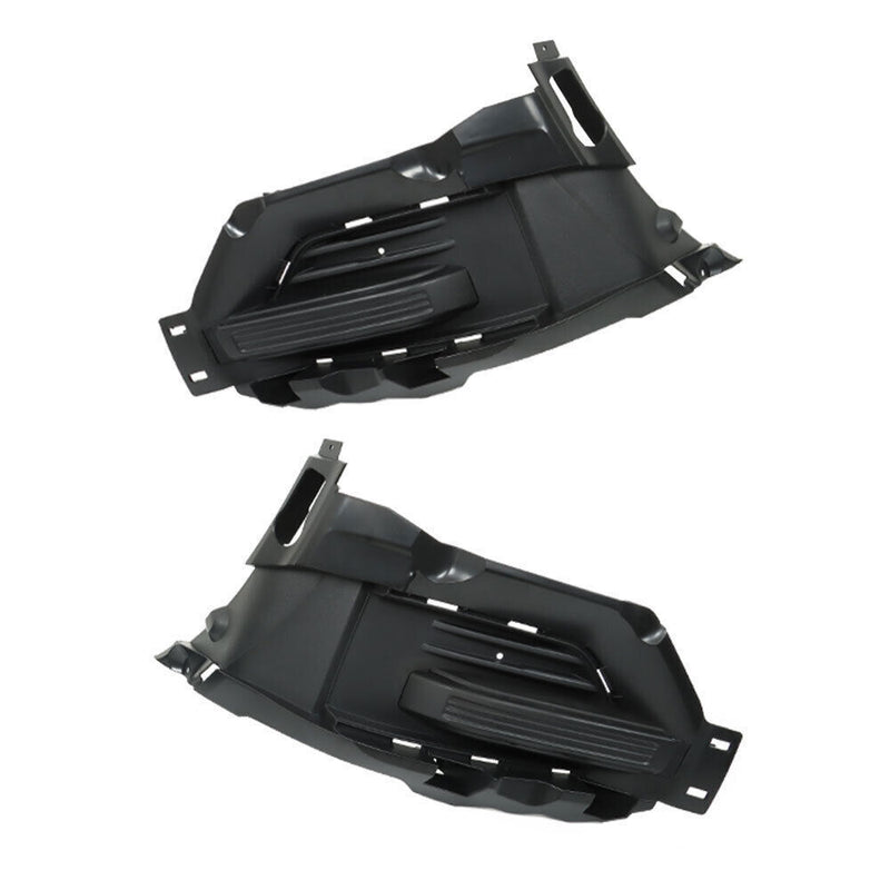 DURAFORCE Left+Right Side Fog Light Cover Trims For 2020-2022 Ford Explorer Black