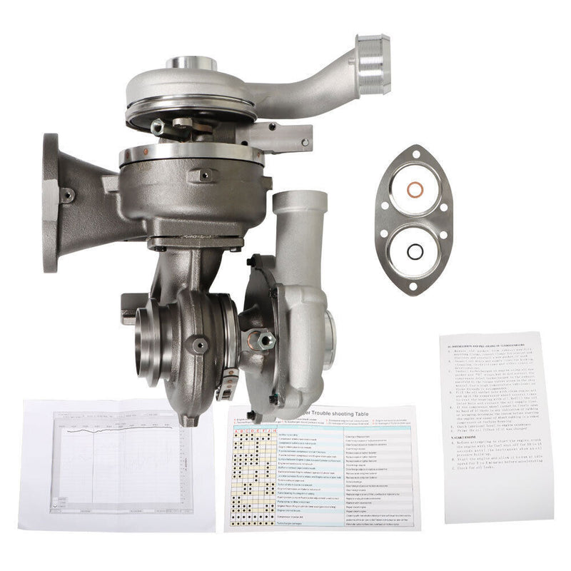 DURAFORCE High & Low Pressure Turbos For 2008-2010 Ford F250 F350 Super Duty 6.4L