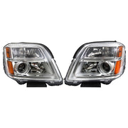 DURAFORCE Left&Right Headlight For 2010-2015 GMC Terrain SL/SLT/SLE Chrome Halogen