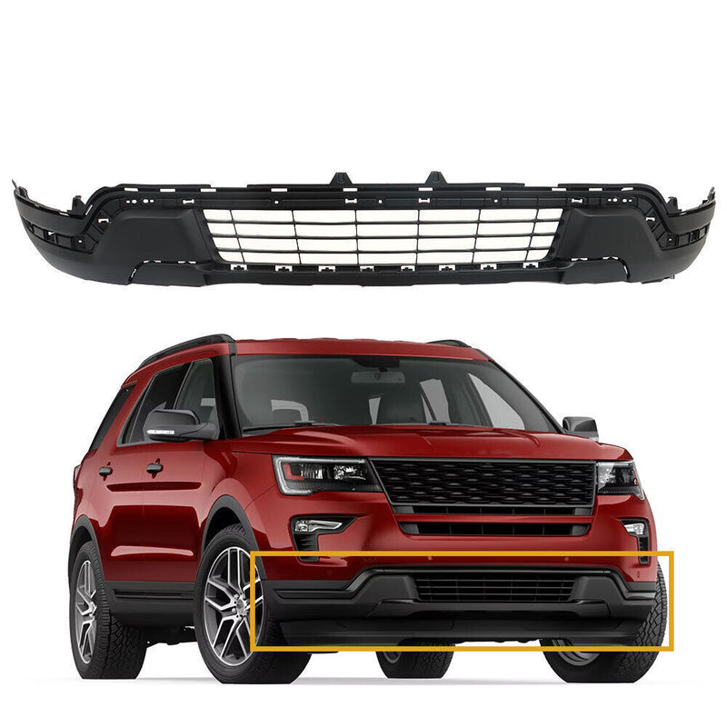DURAFORCE Front Bumper Cover Fascia For 2018-2019 Ford Explorer Limited