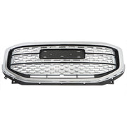 DURAFORCE Front Upper Grille Assembly For 2017 2018 2019 GMC Acadia Denali Chrome