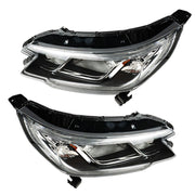 DURAFORCE Right&Left Side Headlights For 2015-2016 Honda CR-V Clear Halogen W/DRL