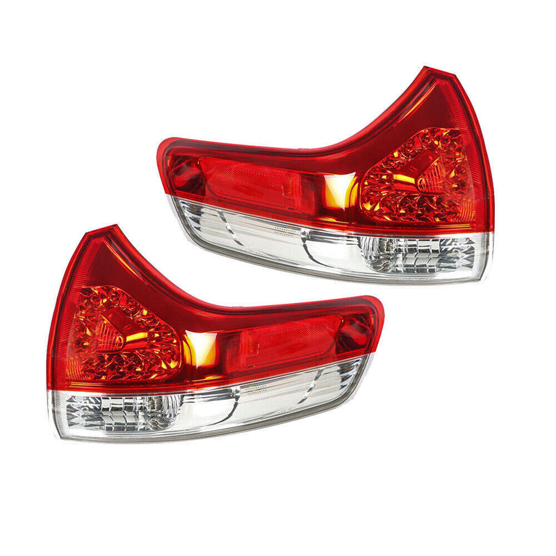 DURAFORCE Rear Left + Right Side Tail Lights For 2011-2014 Toyota Sienna Halogen