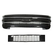 DURAFORCE Front Bumper Upper Grille Assembly Glossy Black For 11-15 Ford Explorer