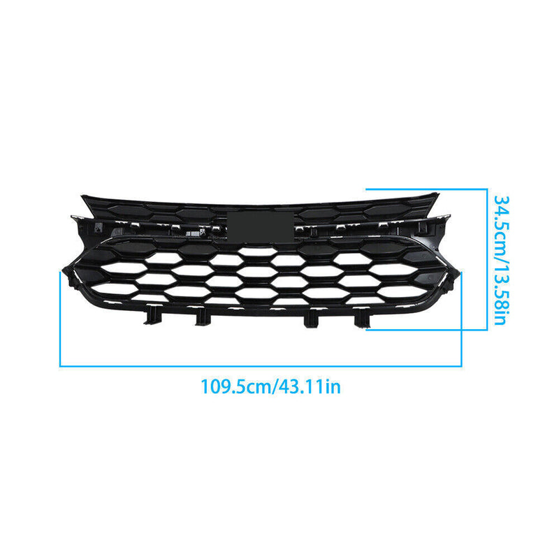 DURAFORCE Front Bumper Grille With Chrome Trim For 2023 2024 Chevrolet Trax