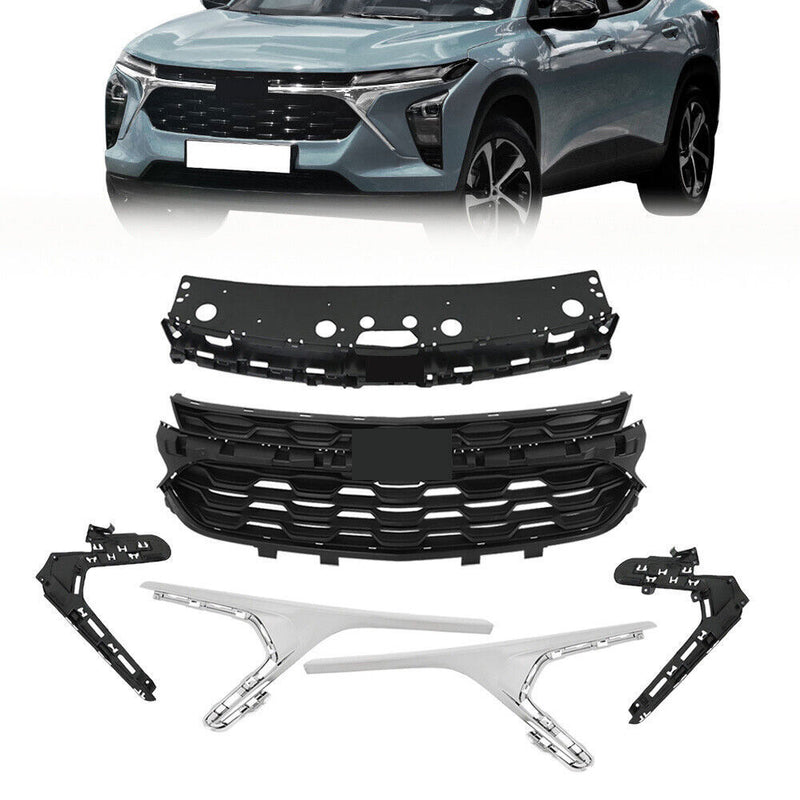 DURAFORCE Front Bumper Grille With Chrome Trim For 2023 2024 Chevrolet Trax
