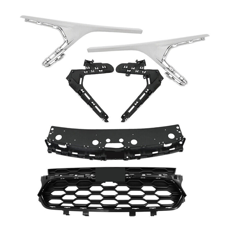 DURAFORCE Front Bumper Grille With Chrome Trim For 2023 2024 Chevrolet Trax