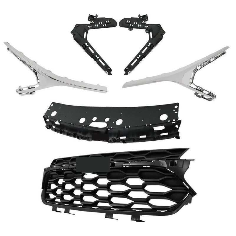 DURAFORCE Front Bumper Grille With Chrome Trim For 2023 2024 Chevrolet Trax