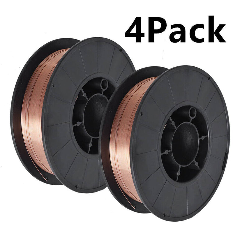DURAFORCE ER70S-6 .035" (0.9mm) Mild Steel MIG Welding Wire 10-lbs Roll × 4 Pack