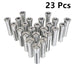 DURAFORCE 23Pcs R8 Collet Set Fractional 1/16" To 3/4" High Precision For Bridgeport