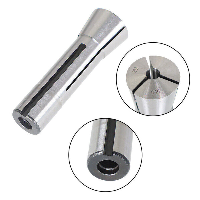 DURAFORCE 23Pcs R8 Collet Set Fractional 1/16" To 3/4" High Precision For Bridgeport