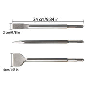 DURAFORCE High Quality Concrete Drill Bit Set Rotary Hammer Bits Chisel Set 6-Pieces
